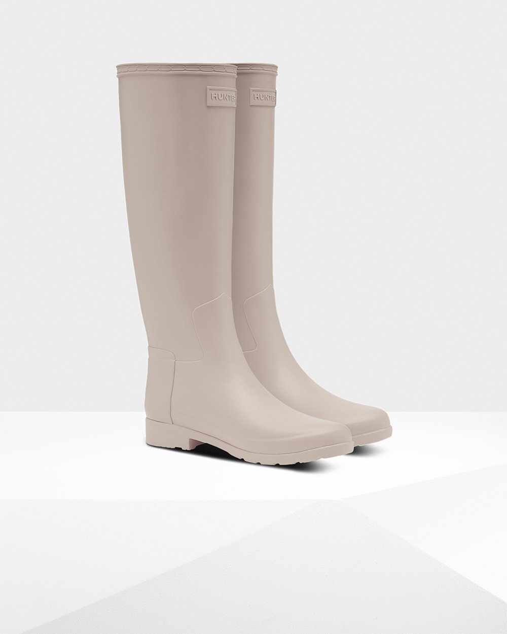 Women Hunter Refined Slim Fit | Tall Rain Boots Grey | NZ-52689-NLSI